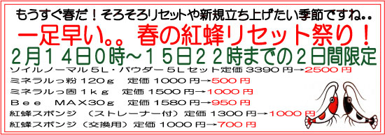 画像: 【１４・１５日２日間限定】春のリセット祭り開催